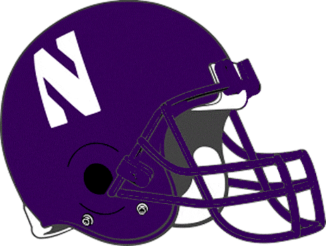 Northwestern Wildcats 1993 Helmet iron on paper